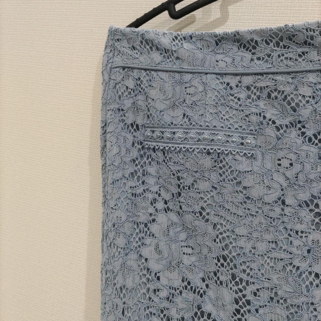 SOBRE ブルー フラワーレース セットアップ　2XＬ