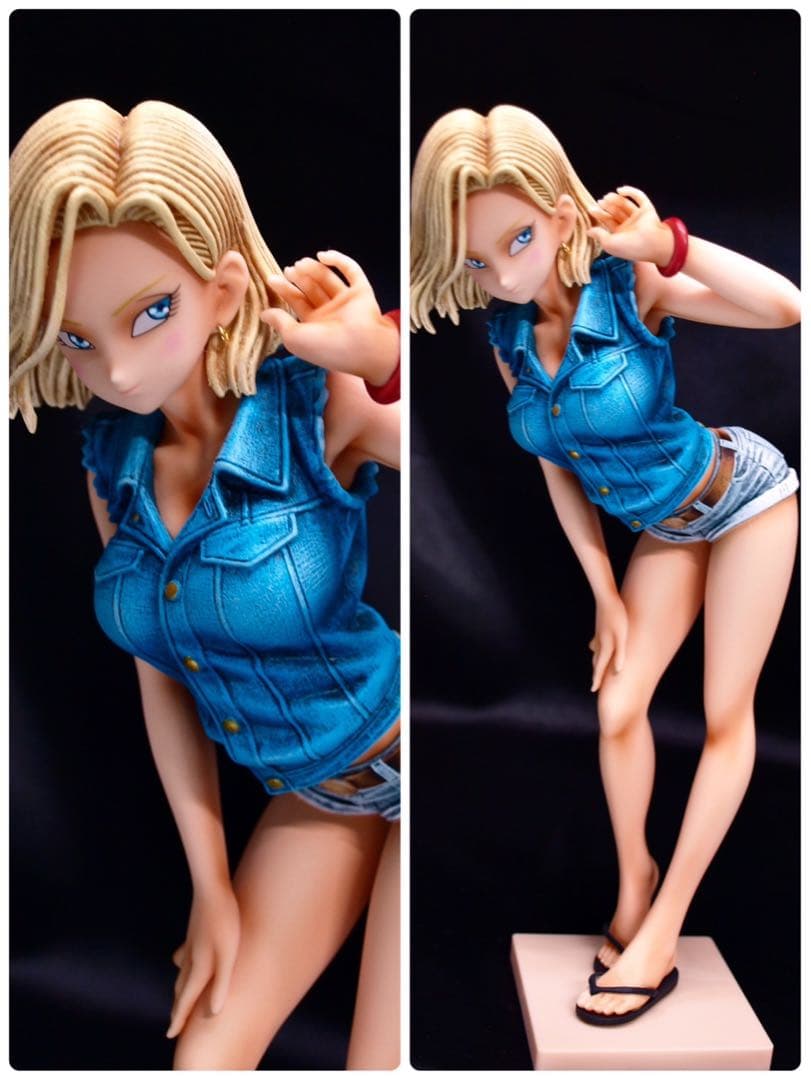 ドラゴンボール 人造人間18号 フィギュア リペイント グリッター&グラマラスA