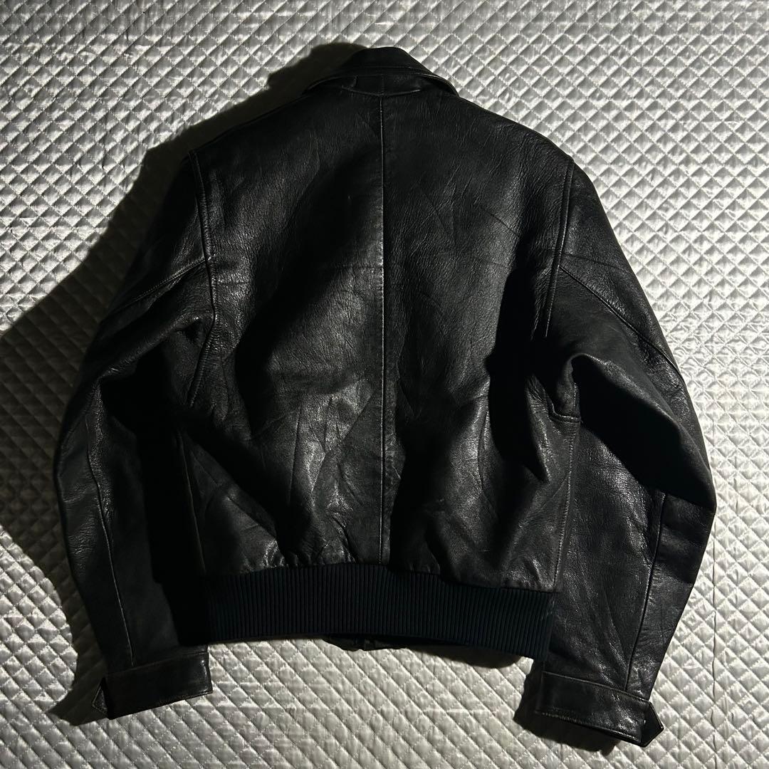 50s~60s VINTAGE ドイツ ジップシングルレザージャケット riri