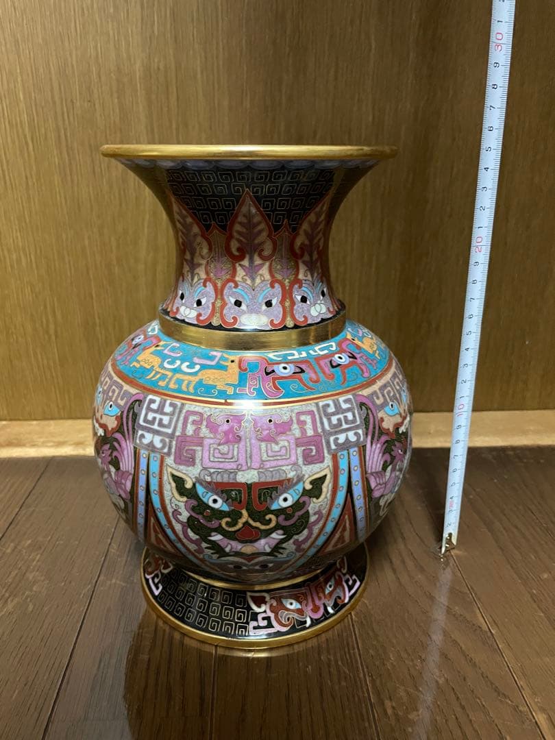 七宝花瓶　美品