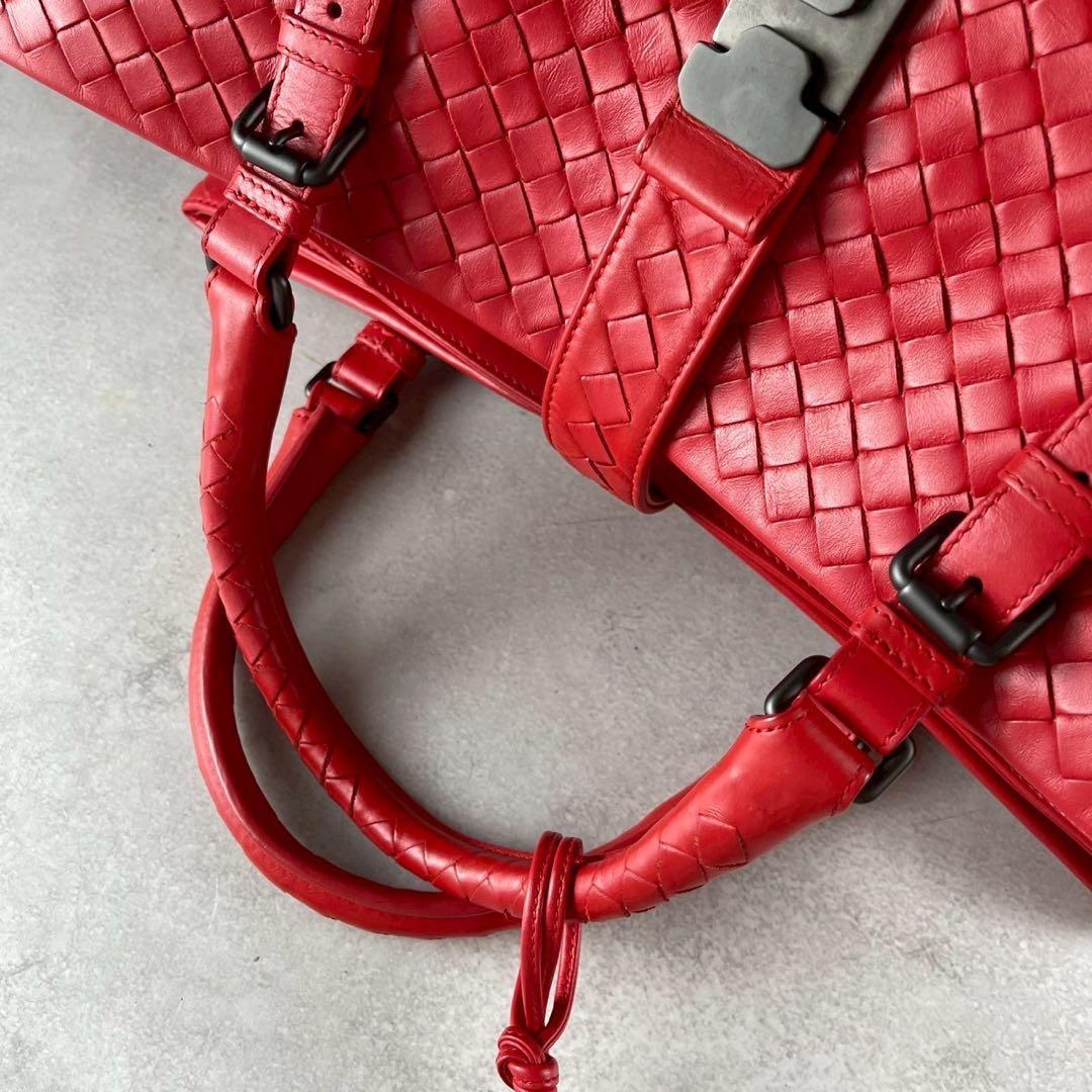 ボッテガヴェネタ ハンドバッグ ローマ ロック付き イントレチャート 本革