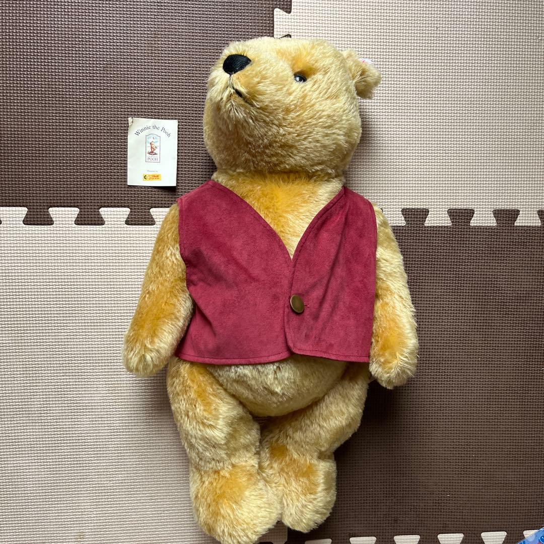 シュタイフ くまのプーさんぬいぐるみ　テディベア　ディズニー　コレクター