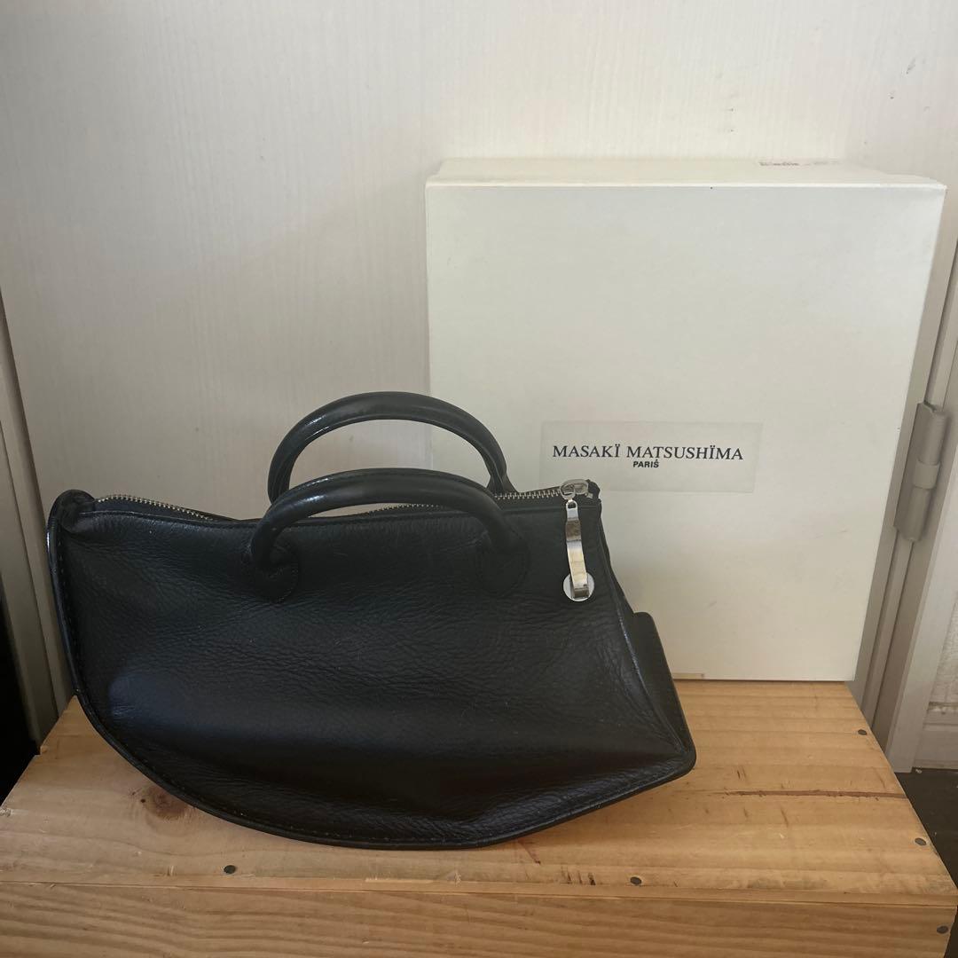 MASAKI MATSUSHIMA 黒レザー バッグ