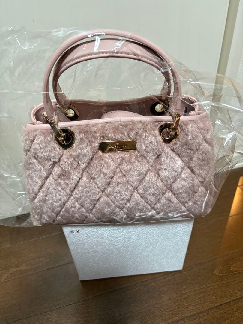 Kate Spade ピンク ファー ショルダーIchigo Ichie