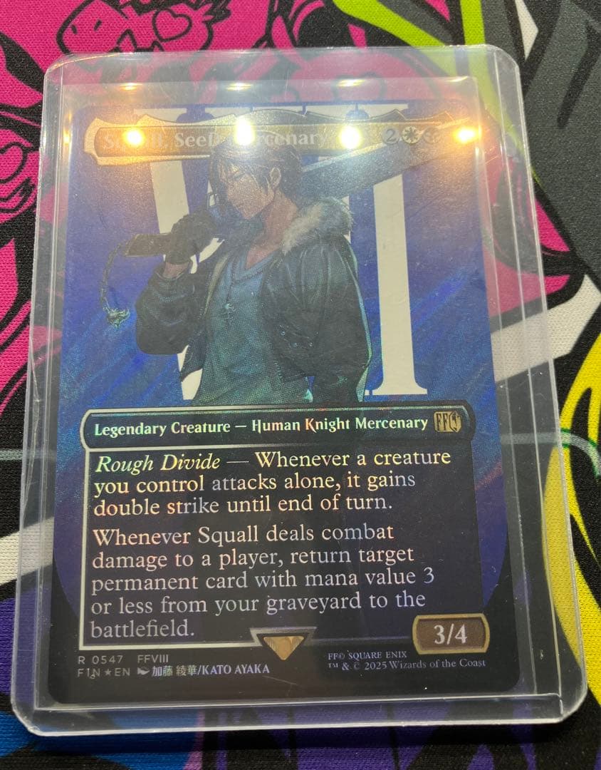 SeeDの傭兵、スコール　英版　サージfoil MTG