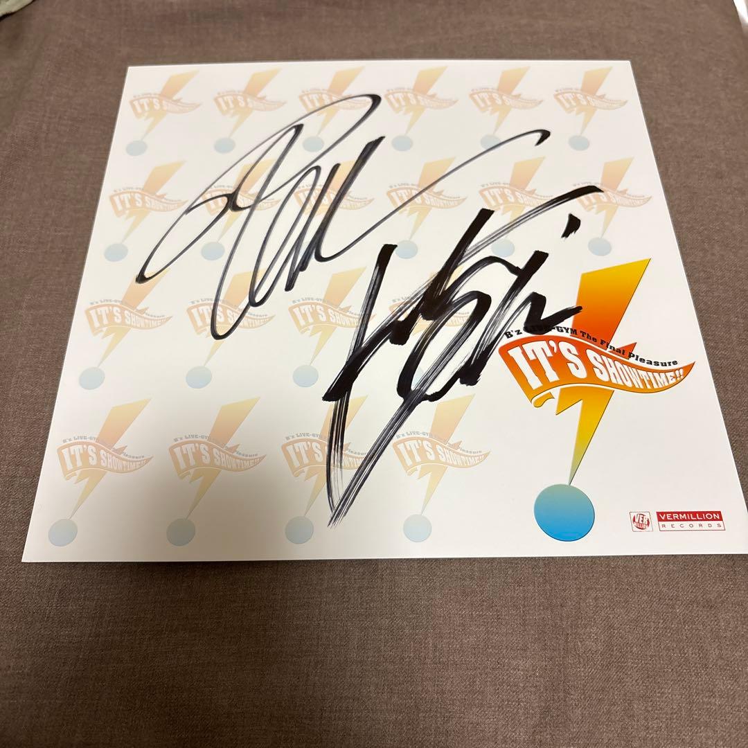 B'z LIVE-GYM IT'S SHOWTIME!!直筆サイン色紙