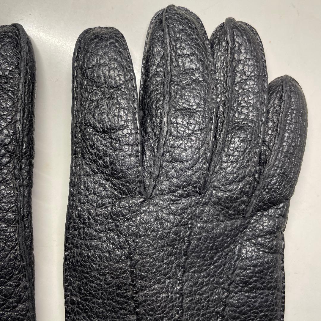 デンツ ペッカリー ブラック ハンプトン カシミア製ライニング