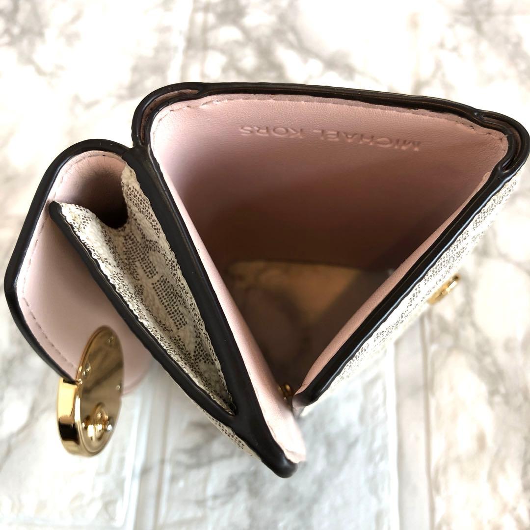 【極美品】マイケルコースMICHAELKORS 三つ折り財布 dark