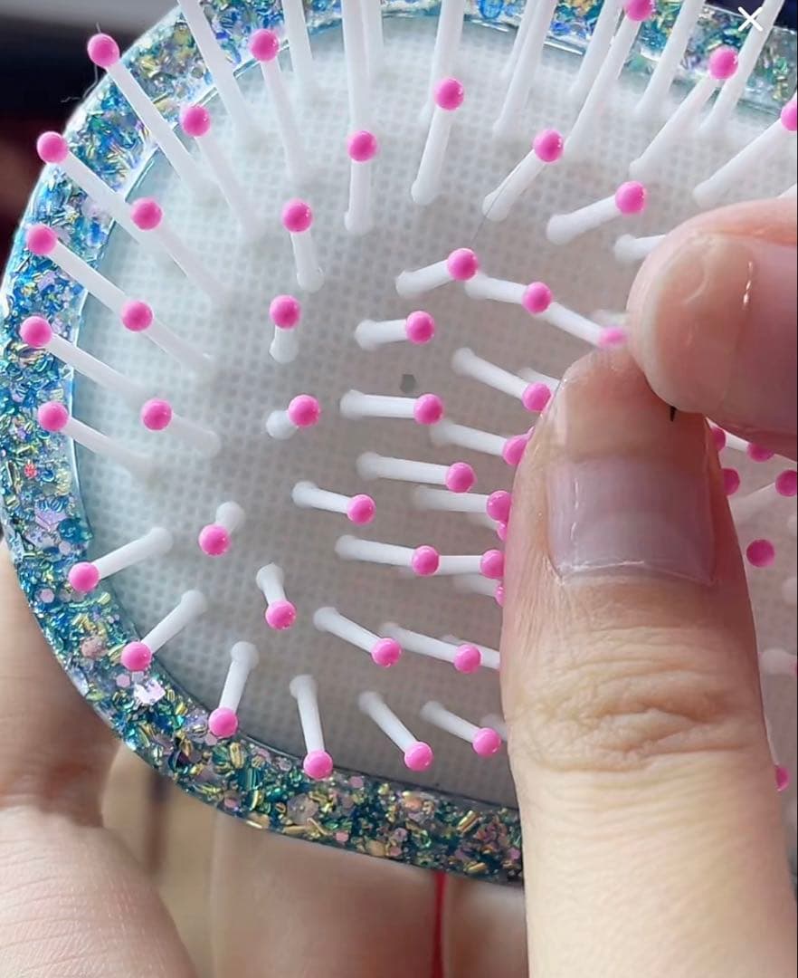 王一博 肖戦 超大レジンエアークッション付きヘアブラシ　4点セット❣️確認用105