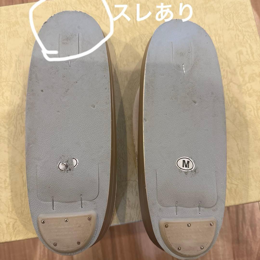 草履バッグセット　ゴールド和装・留袖黒留袖M 22.5-23.5 七五三　結婚式