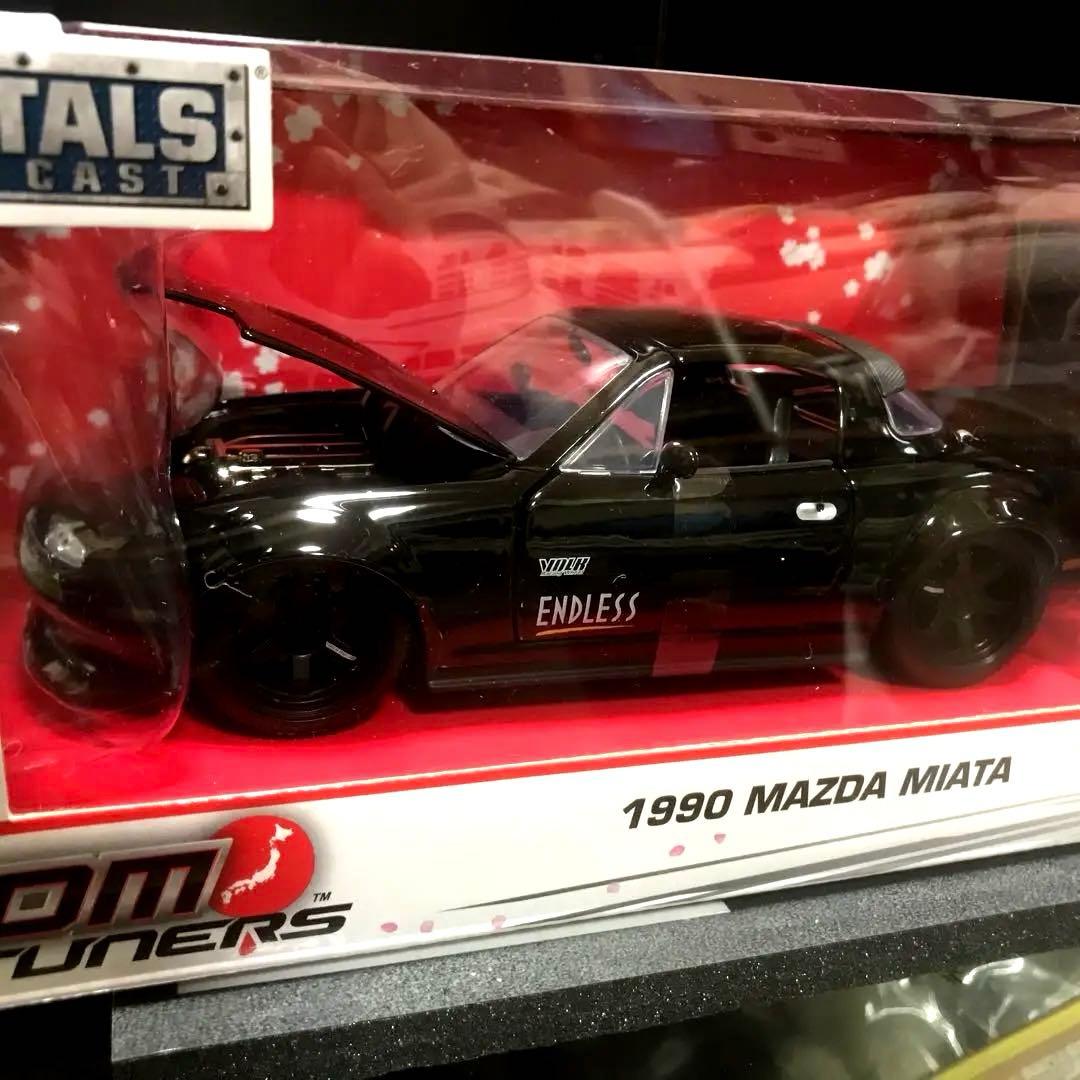 Jadatoys 1/24 ミアータ ユーノス ロードスター グロッシーブラック