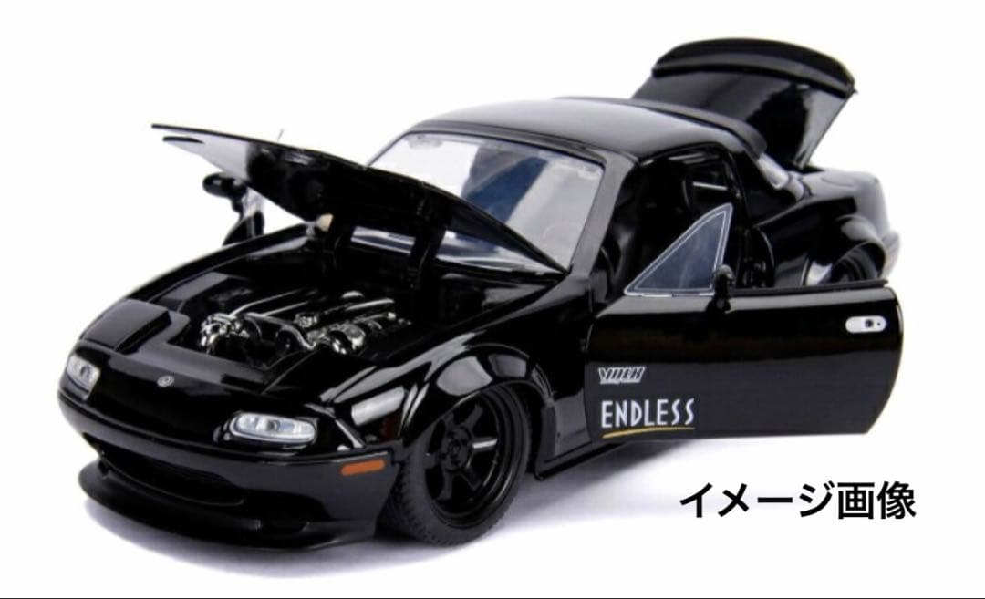 Jadatoys 1/24 ミアータ ユーノス ロードスター グロッシーブラック