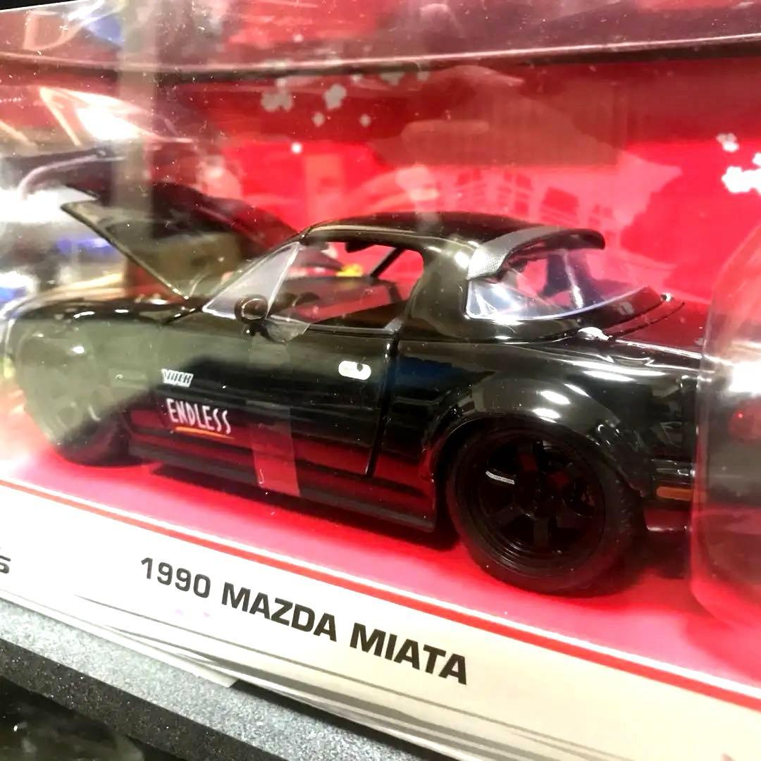 Jadatoys 1/24 ミアータ ユーノス ロードスター グロッシーブラック