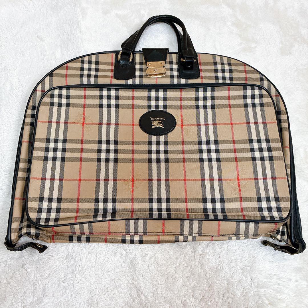 Burberry バーバリー　ガーメントバッグ ノバチェック　シャドーホース