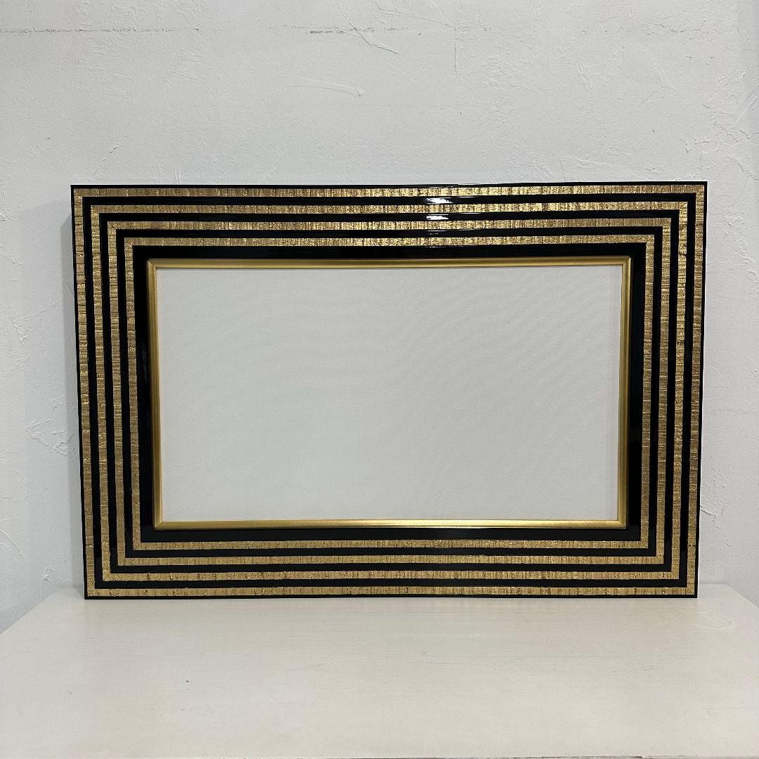 世界堂特注　額縁　キャンバス+木枠一式　大型　W783×H522×D42 　金