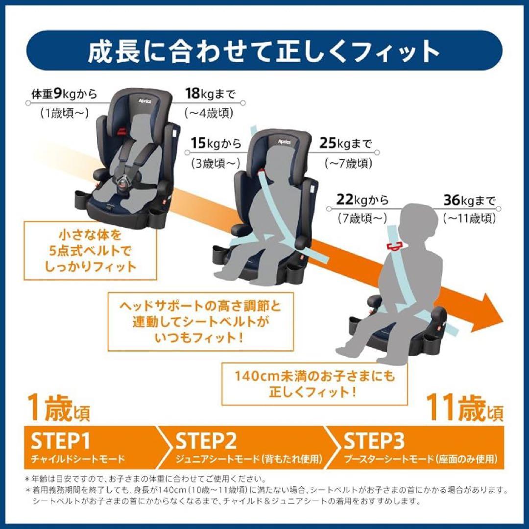 本日限定！アップリカAprica チャイルドシート ジュニアシート エアグルーヴ