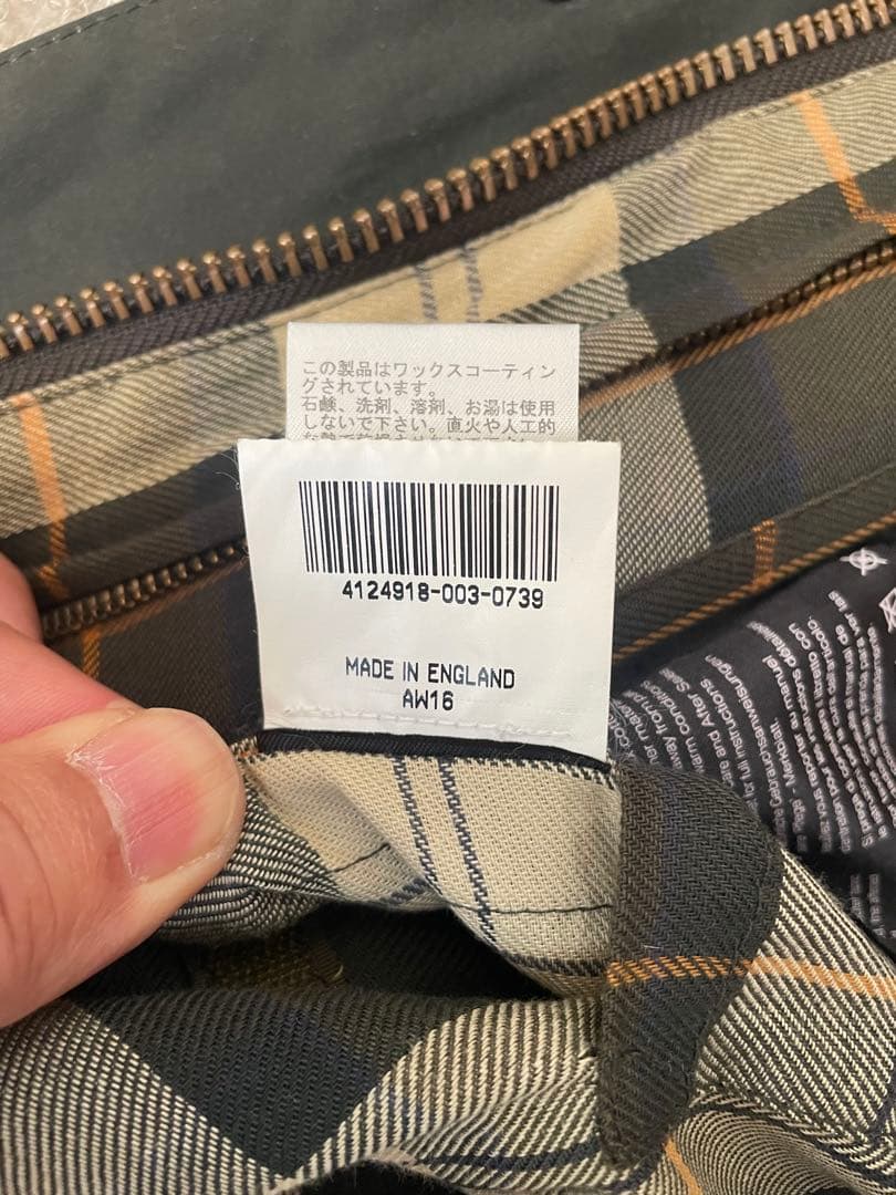 Barbour WaxedビデイルSL size38 英国製