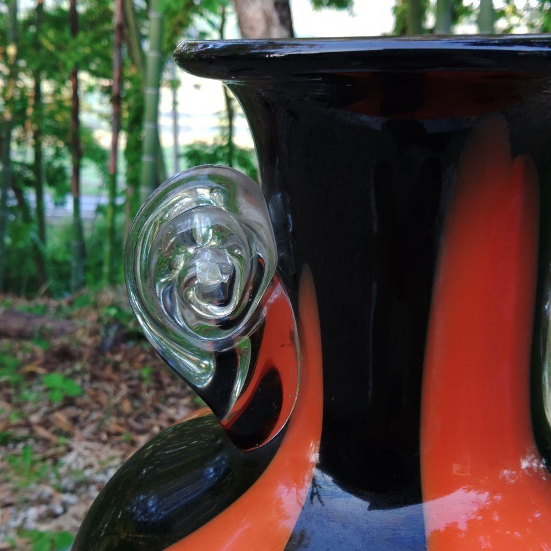 硝子花瓶　カメイガラス　工芸ガラス