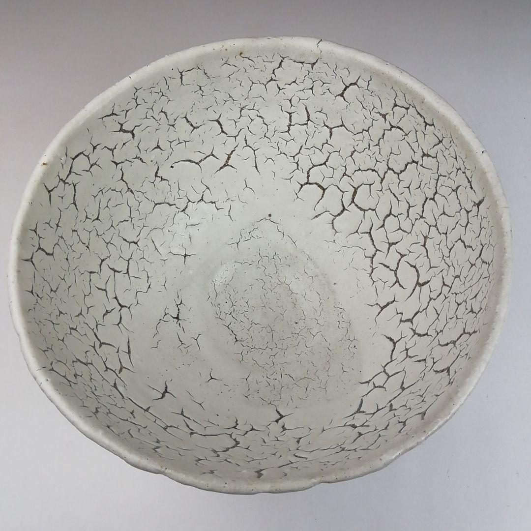 Ｔ９８２　茶碗　『梅花皮』『東原窯　羽柴良一』　共箱　抹茶碗　茶道具