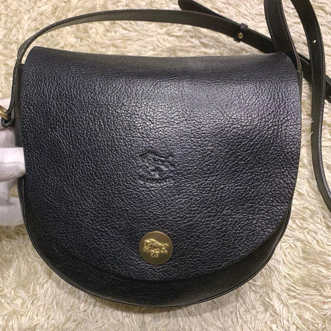 極美品✨イルビゾンテ ショルダーバッグ 現行 クロスボディバッグ ブラック