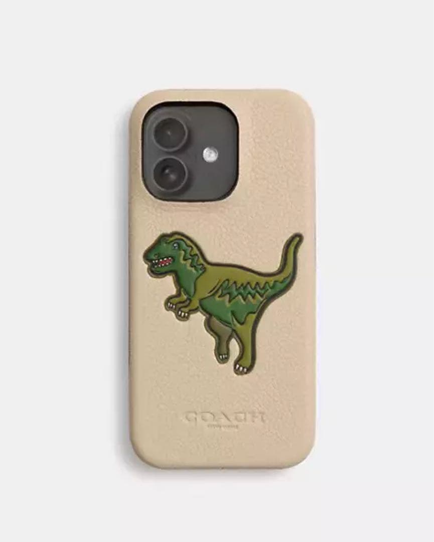 coach iPhone16 ケース・レキシー　アイボリー　レザー　新品未使用