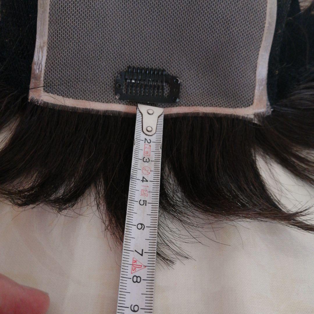 医療用スヴェンソンウィッグ人毛ミックス人工皮膚付きショートブラウン