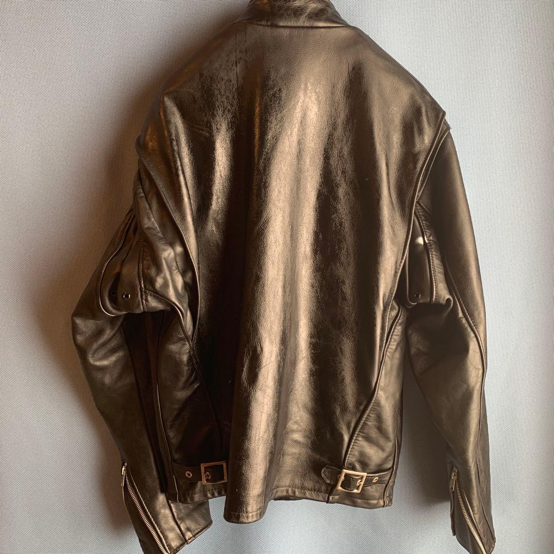 Schott レザーシングルライダース 美品 サイズ42 USA製ヴィンテージ
