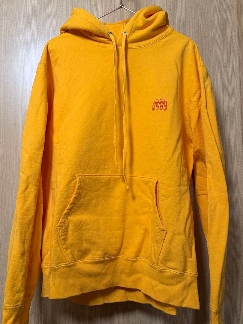 MIN-NANO カナダ製　hoodie イエロー XL