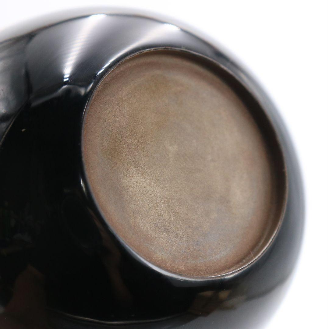 蒔絵師 宗祥作 内銀溜 住吉蒔絵 中棗 茶道具 共箱　M786　N2