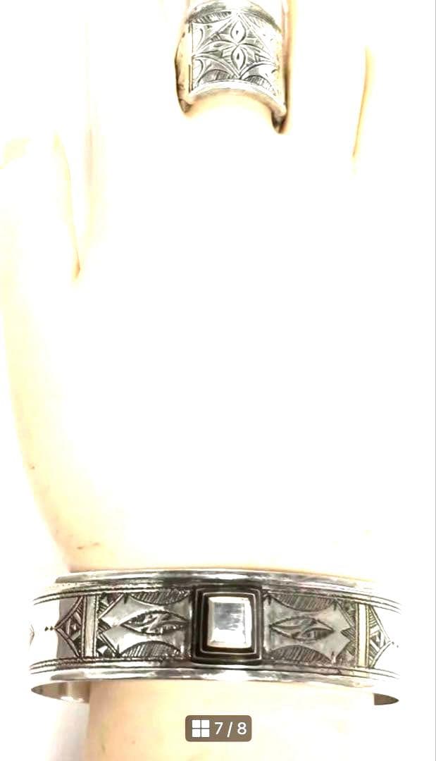 トゥアレグ族　ハンドメイド　シルバーブレスレット