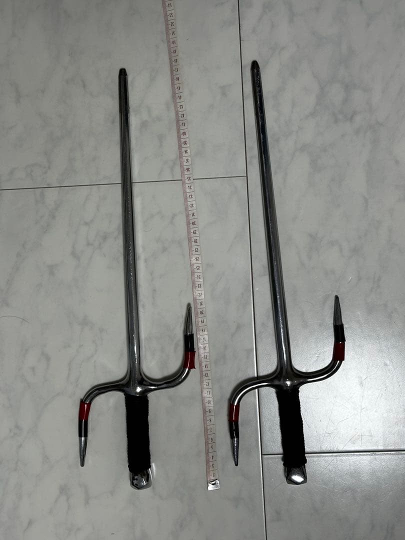 クロム卍釵 シルバー 黒 赤