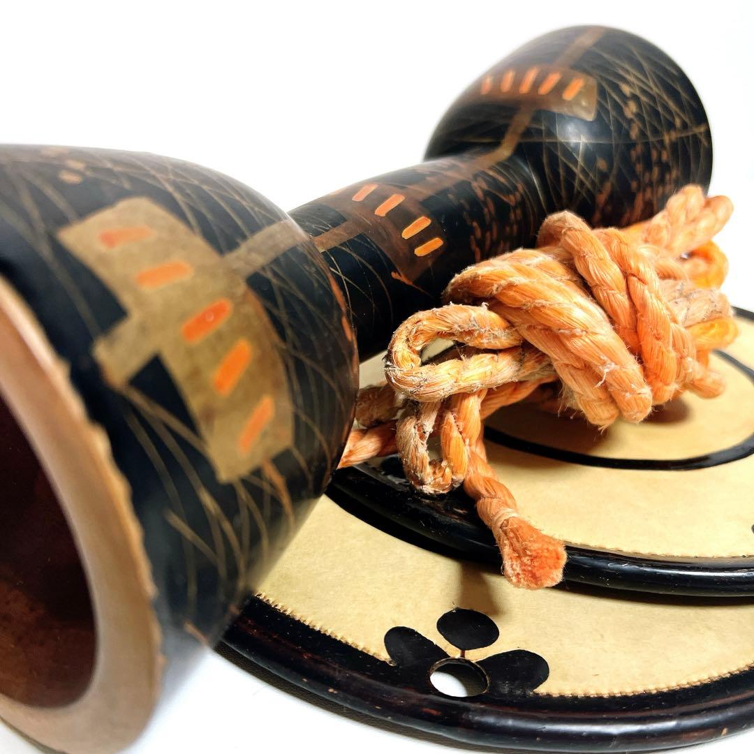 鼓　蒔絵　小鼓　胴　和楽器　漆塗り　伝統芸能　能 歌舞伎　金彩