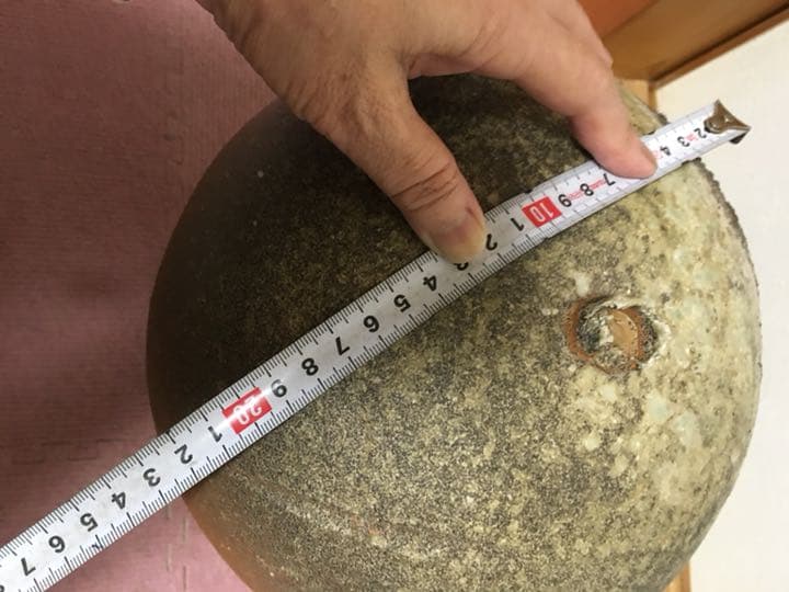 伊賀焼 井戸本青山作 人間国宝清水卯一師事 花瓶個展作品