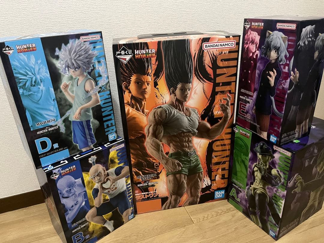 一番くじ HUNTER×HUNTER A、B、D、E、ラストワン賞5点セット