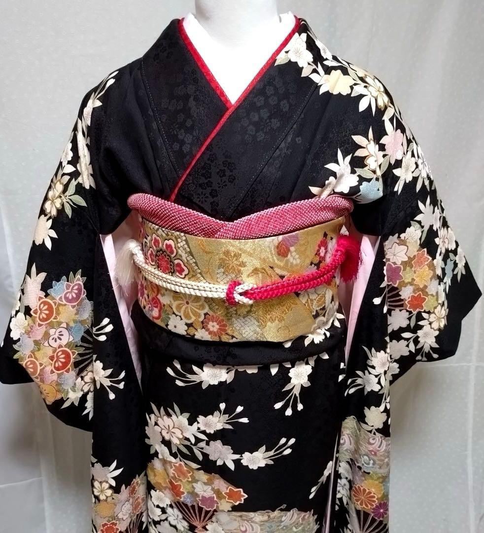 正絹振袖　袋帯　長襦袢　小物セット　 18ー4