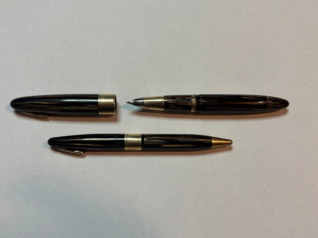 貴重1940年代 Golden Brown Sheaffer ヴィンテージ万年筆
