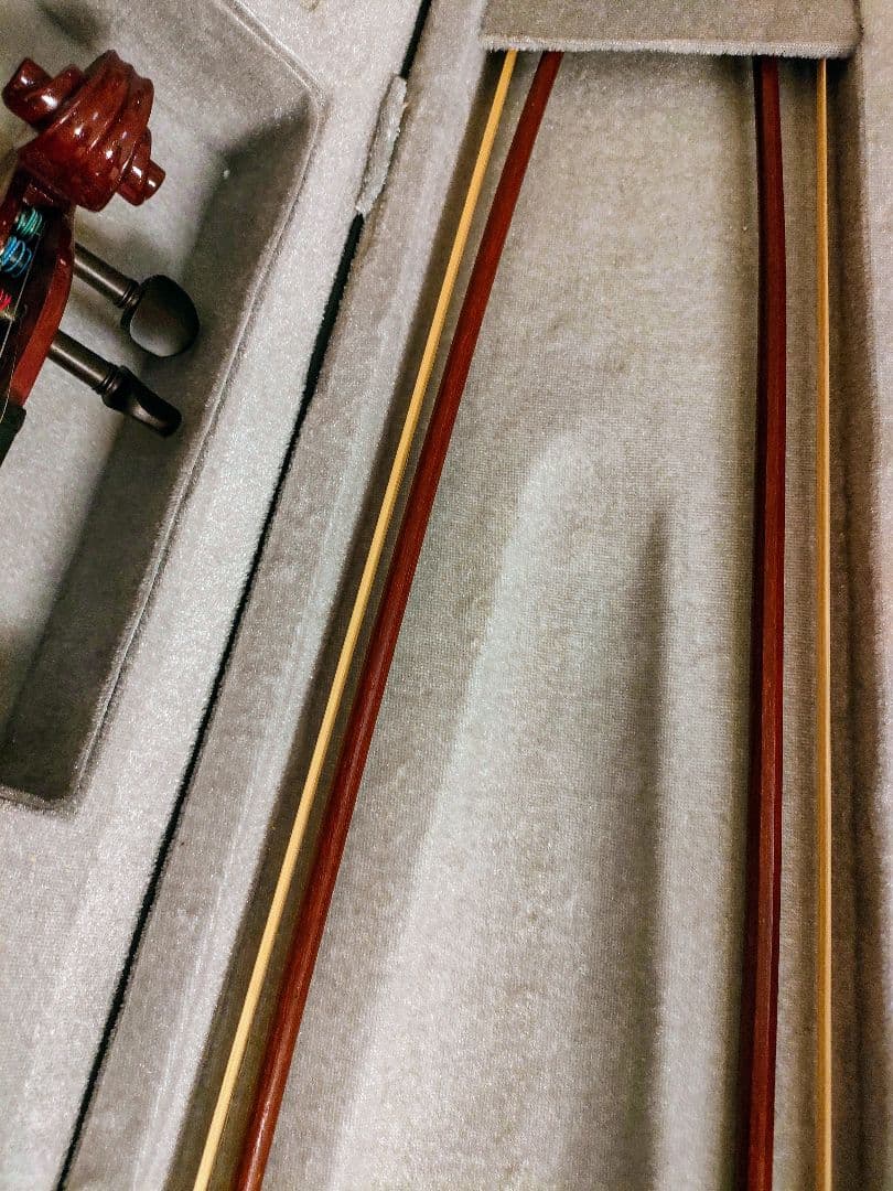 肩当て 弓2本 付き！ENNBOM サイレントバイオリン HVPV-30 4/4