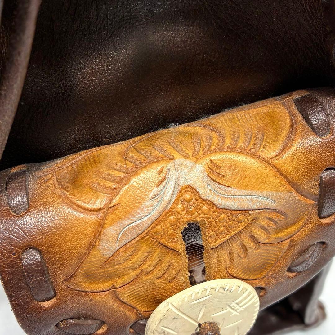 Carving tribes Maestra S ハンドバッグ ブラウン レザー