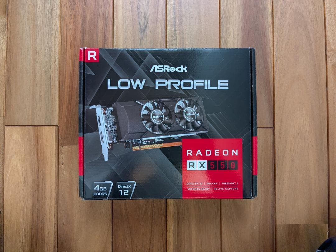 グラフィックボード・グラボ・ビデオカード Radeon RX550 Low Profile 4GB