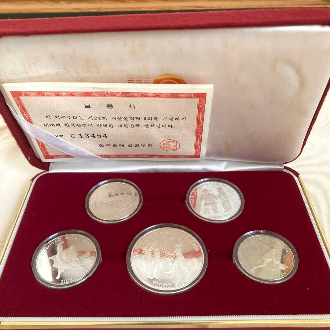 1988年 ソウルオリンピック 記念硬貨 メダル 5枚セット