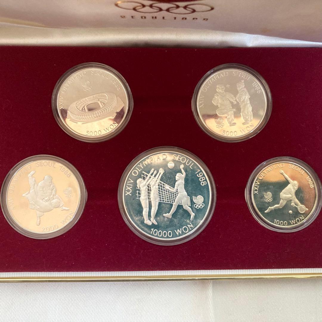 1988年 ソウルオリンピック 記念硬貨 メダル 5枚セット