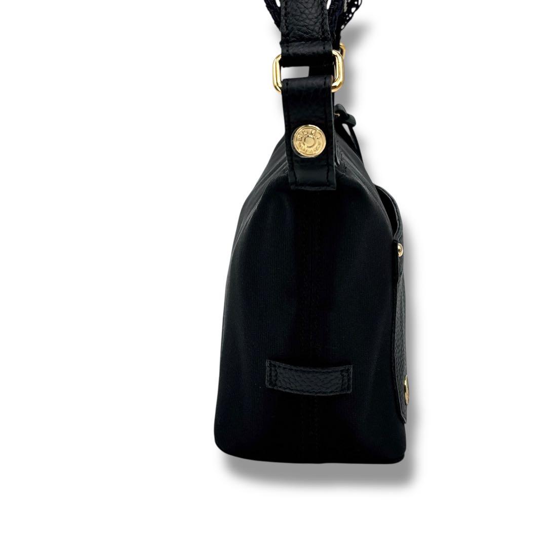 【希少】A.D.M.J. ナイロン マーキスアクセント クロスボディバッグ 黒