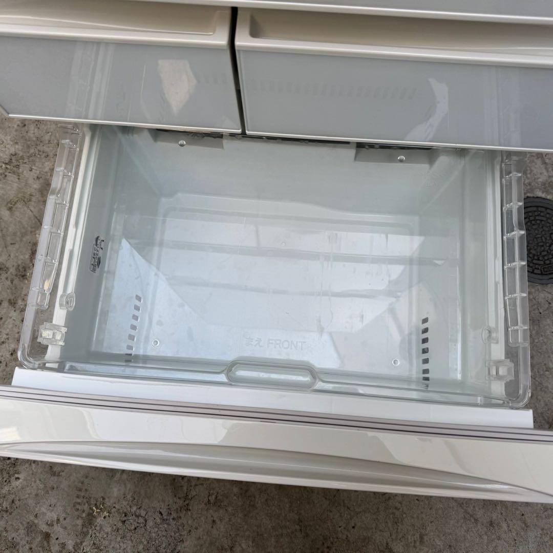 128⭐️2017年製美品★東芝冷蔵庫　自動製氷付き　ガラス扉大型5ドア　410L