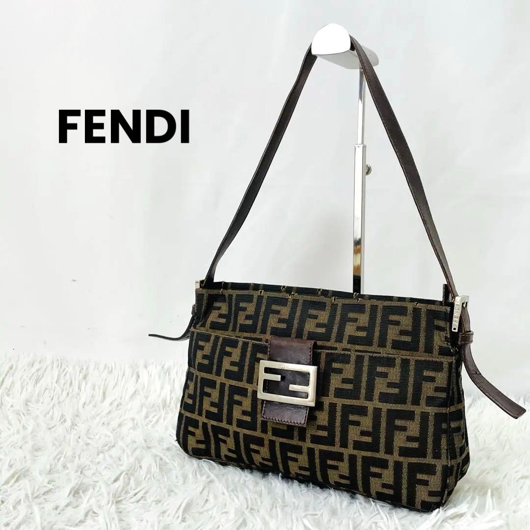 フェンディ　マンマバケット　ハンドバッグ　ショルダーバッグ　ズッカ柄