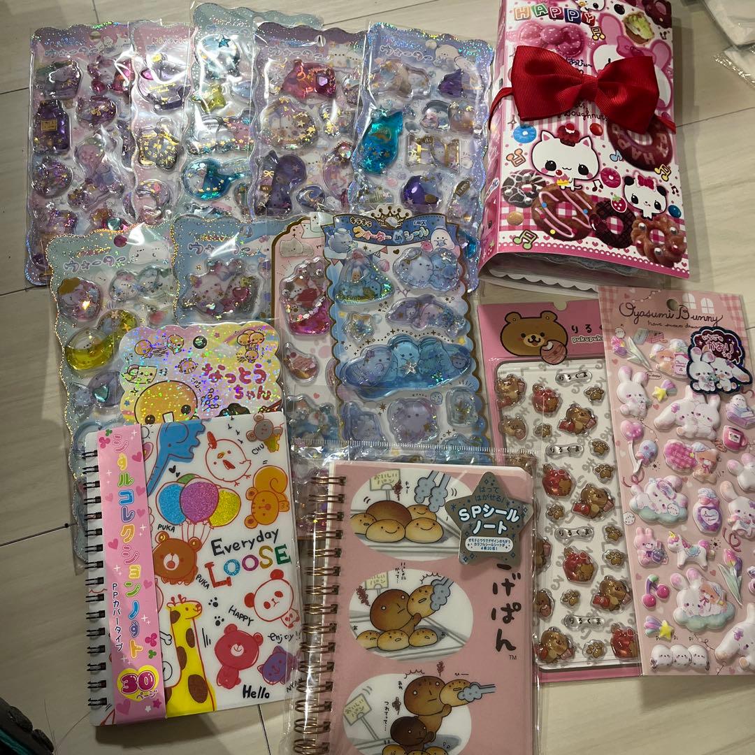 大量シールセット ウォーターシール なっとうちゃん ボンドロ ふにふに こげぱん