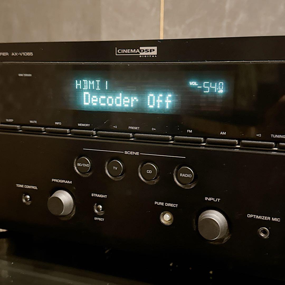 美品YAMAHA AX-V1065 AVアンプ HDMI 動作確認済 リモコン