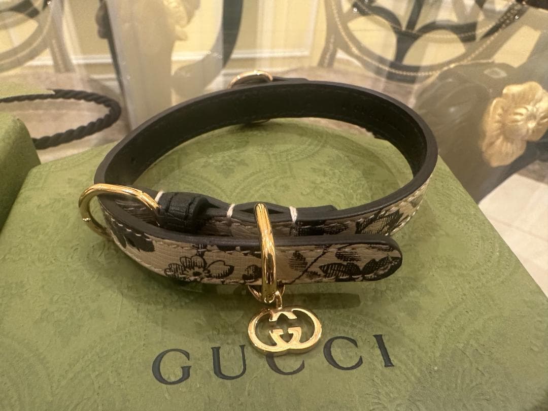 GUCCI グッチ ドッグ リード&カラー ２点セット 犬用 首輪