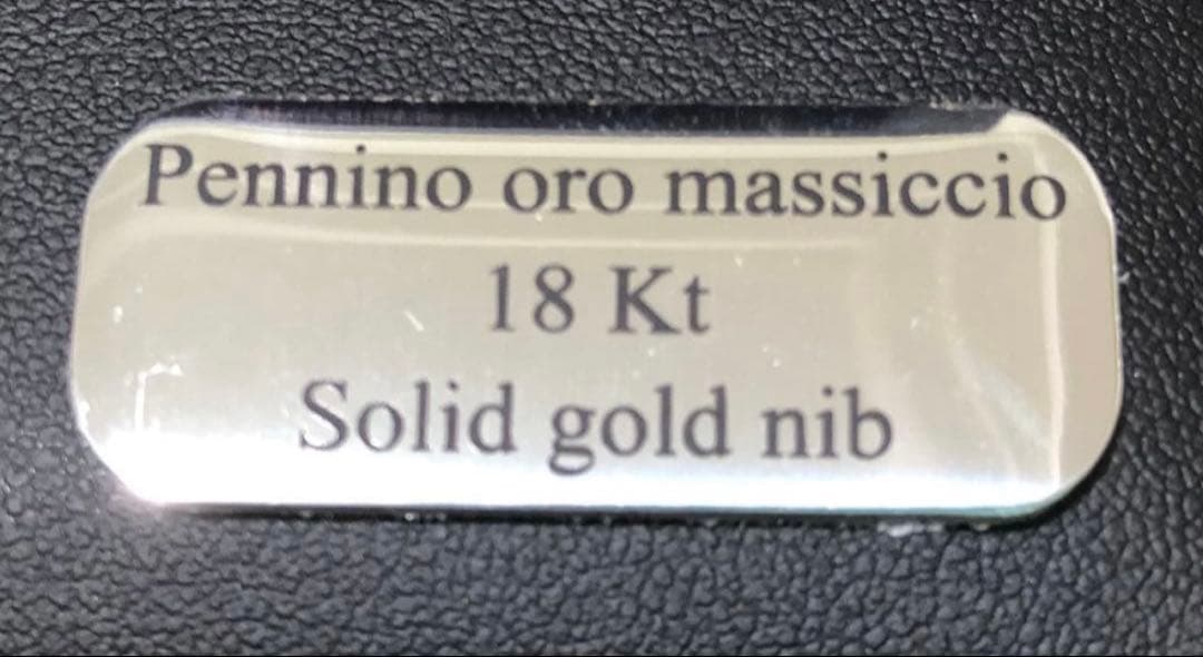 アウロラ　万年筆カレイドスコーピオ　ルーチェヴェルデ　字幅B インク付き