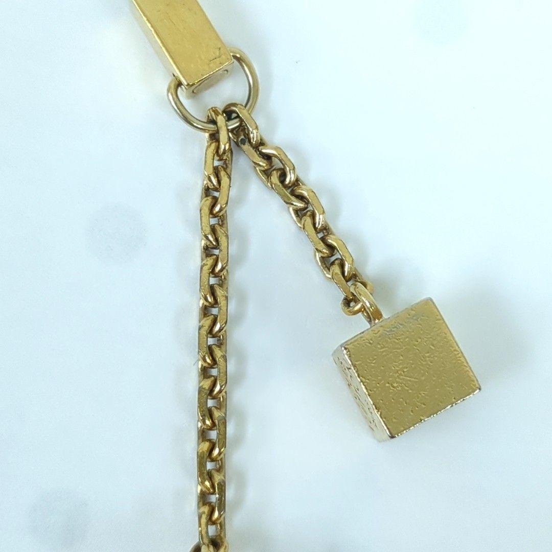 ルイヴィトン アクセソワール テレフォンヌ キューブ ストラップ ゴールド