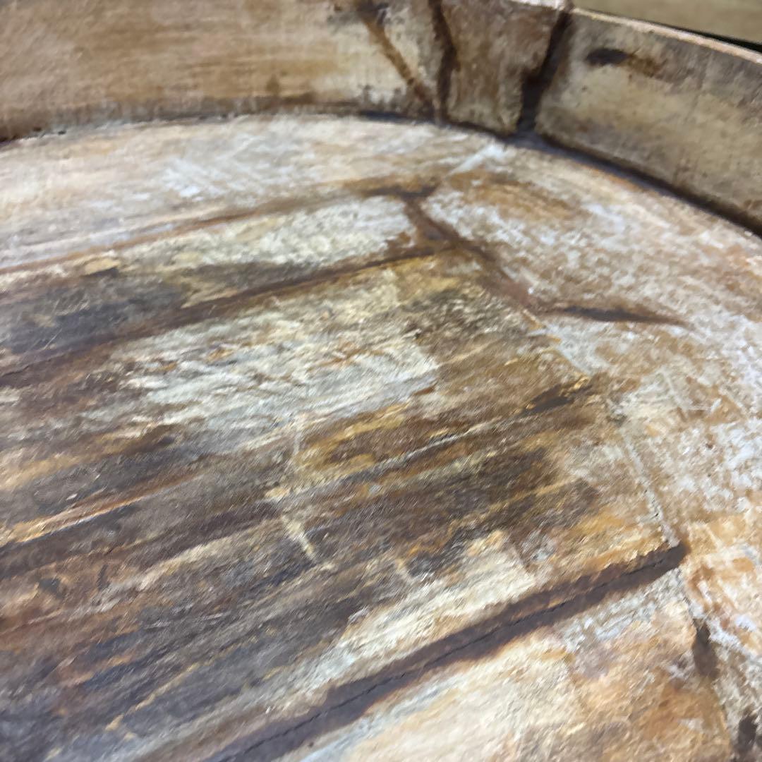 インド　チャパティテーブル　アンティーク